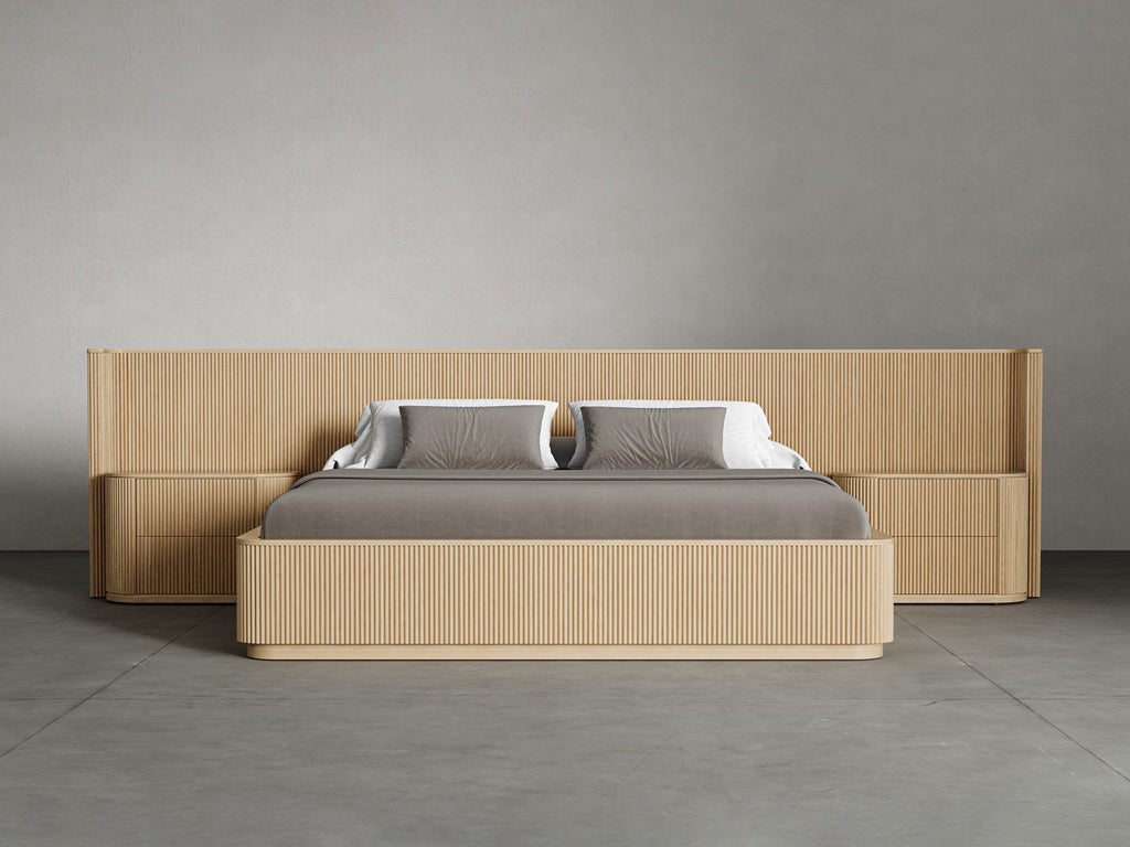 Surabaya Extended Bed with Nightstands