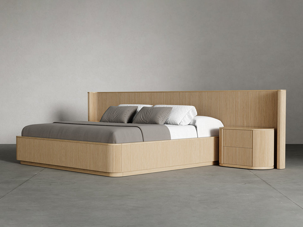 Surabaya Extended Bed with Nightstands