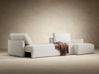 Newilla Slim Arms Sectional Sofa Bed
