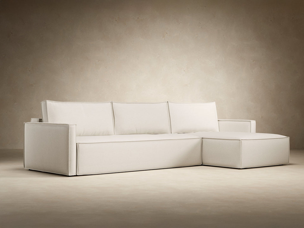 Newilla Slim Arms Sectional Sofa Bed