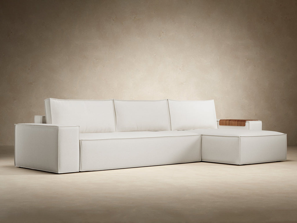Newilla Wide Arms Sectional Sofa Bed