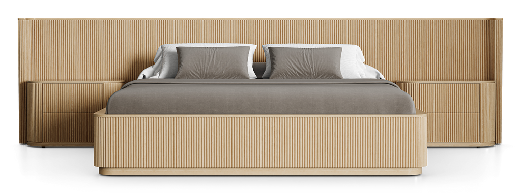 Surabaya Extended Bed with Nightstands