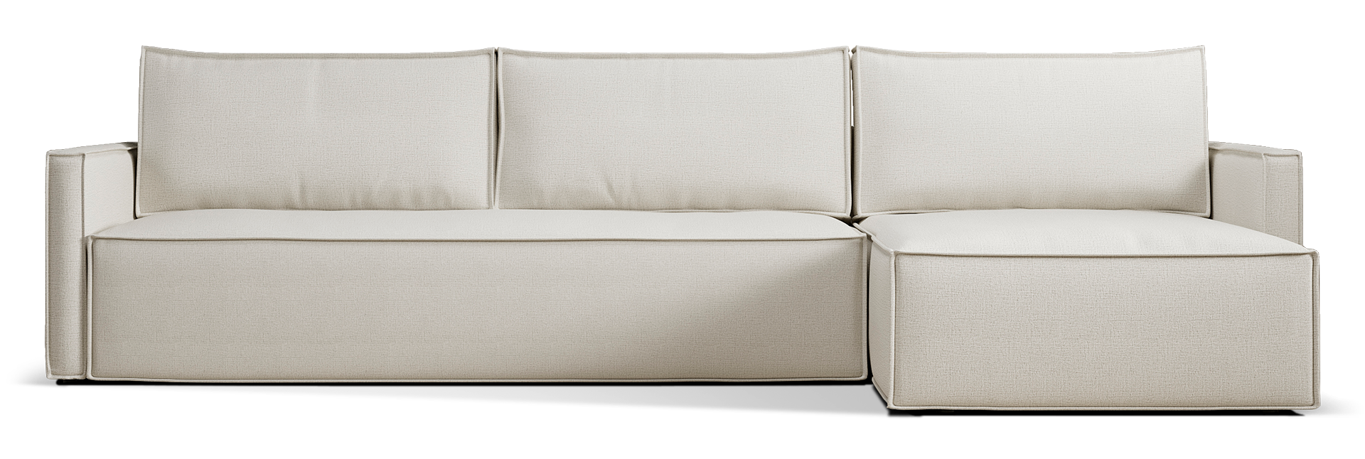 Newilla Slim Arms Sectional Sofa Bed