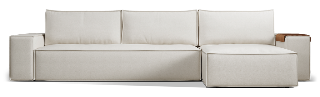 Newilla Wide Arms Sectional Sofa Bed