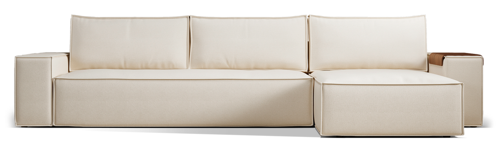 Newilla Wide Arms Sectional Sofa Bed